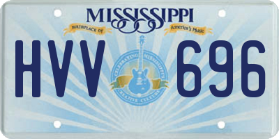 MS license plate HVV696