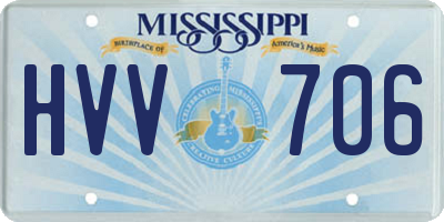 MS license plate HVV706