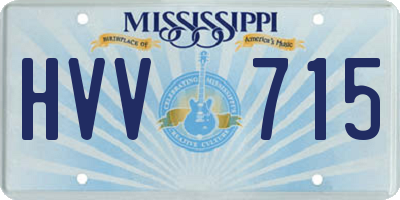 MS license plate HVV715