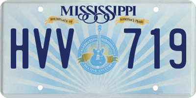 MS license plate HVV719