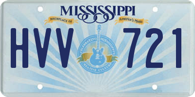 MS license plate HVV721