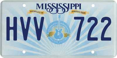 MS license plate HVV722