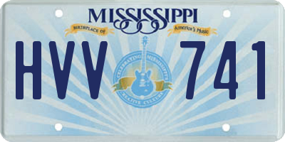 MS license plate HVV741