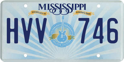 MS license plate HVV746