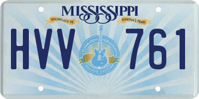 MS license plate HVV761