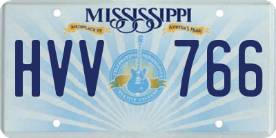 MS license plate HVV766