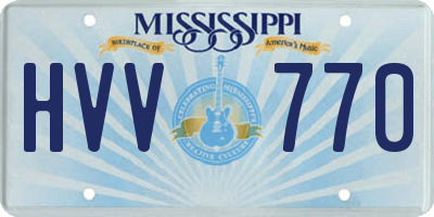 MS license plate HVV770