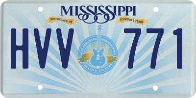 MS license plate HVV771