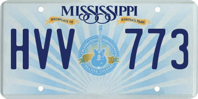 MS license plate HVV773