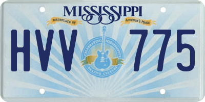 MS license plate HVV775