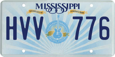 MS license plate HVV776