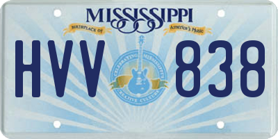 MS license plate HVV838