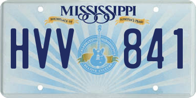 MS license plate HVV841