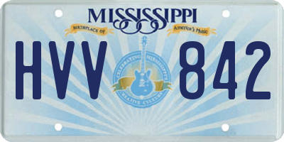 MS license plate HVV842