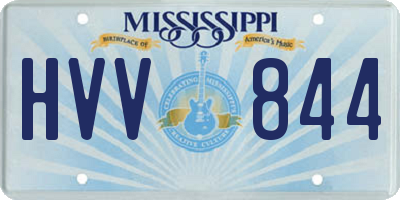MS license plate HVV844