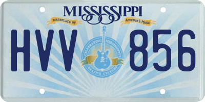 MS license plate HVV856
