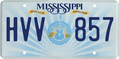 MS license plate HVV857