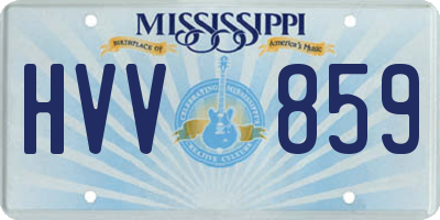 MS license plate HVV859