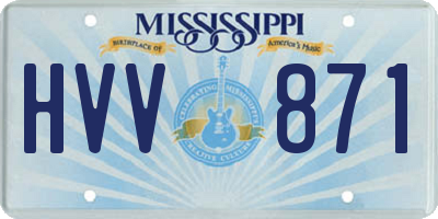 MS license plate HVV871