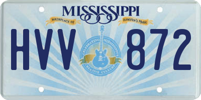 MS license plate HVV872