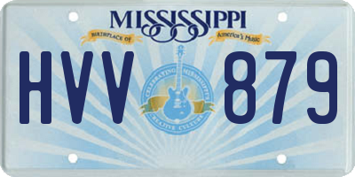 MS license plate HVV879