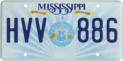 MS license plate HVV886