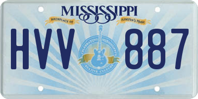 MS license plate HVV887