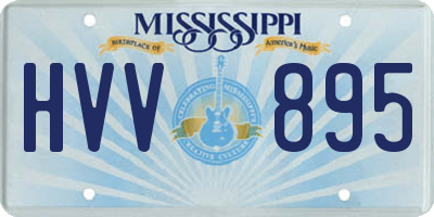 MS license plate HVV895