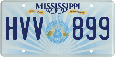 MS license plate HVV899