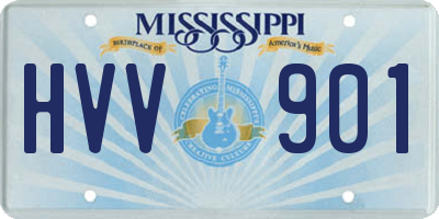 MS license plate HVV901