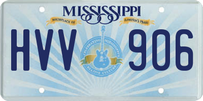 MS license plate HVV906