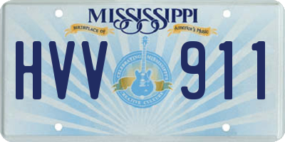 MS license plate HVV911