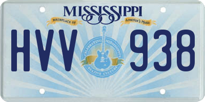 MS license plate HVV938