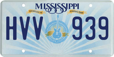 MS license plate HVV939