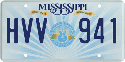 MS license plate HVV941