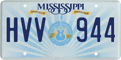 MS license plate HVV944