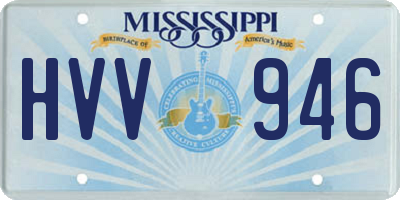 MS license plate HVV946