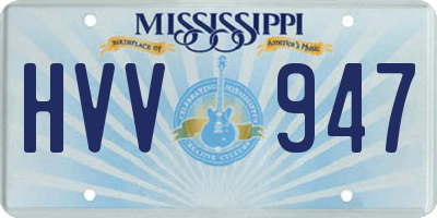 MS license plate HVV947