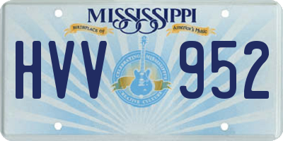 MS license plate HVV952