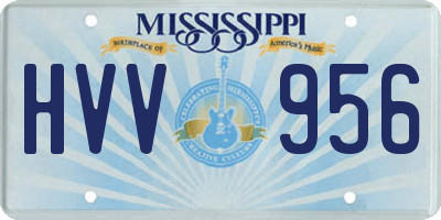 MS license plate HVV956