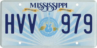 MS license plate HVV979