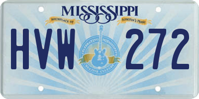 MS license plate HVW272