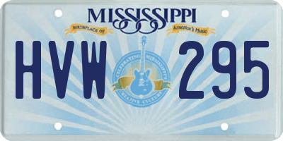 MS license plate HVW295