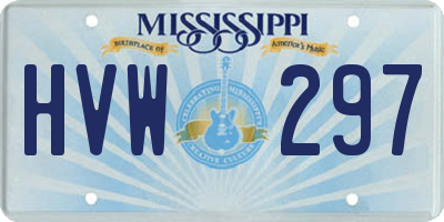 MS license plate HVW297