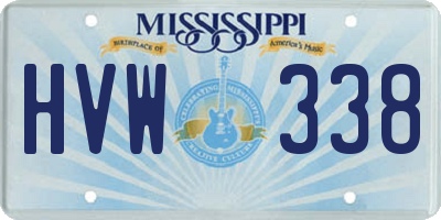 MS license plate HVW338