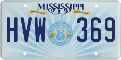 MS license plate HVW369