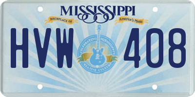 MS license plate HVW408