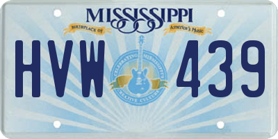 MS license plate HVW439