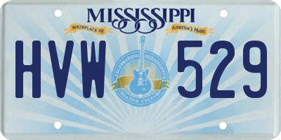 MS license plate HVW529