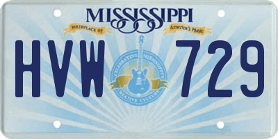 MS license plate HVW729